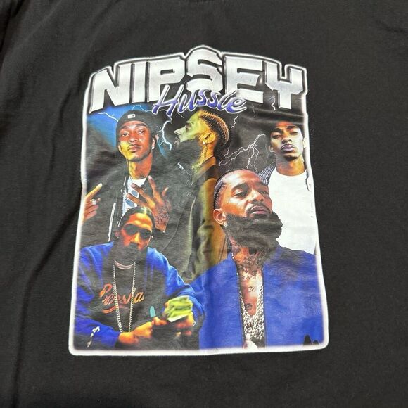 Nipsey Hussle Graphic Print Men’s Size Large Black T-Shirt - Picture 4 of 6